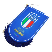 Official product of the Italian national team) Classic team emblem flag Azzurri fans cheering flag wall hanging