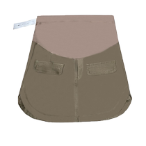 Retro denim skirt for pregnant women in autumn slim and versatile belly support A-line shorts skirt spring and autumn wear