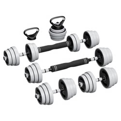 Dumbbells for Men's Home Fitness, Barbells, Kettlebells, Adjustable Weight, Youth Equipment Set of 20kg Pieces