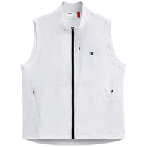 Wilson Wilson officiel 24 printemps et été nouveau gilet tissé de tennis anti-UV BARBELL pour hommes