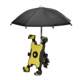 Electric vehicle mobile phone holder and shockproof umbrella for riding