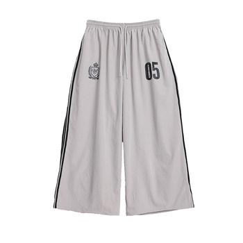 Cbxlab hip-hop trendy brand oversize water line quick-drying hip-hop sweatpants american hot girl casual pants for women