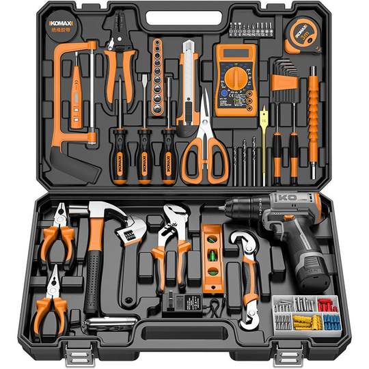 工具箱家用套装多功能五金电工木工专用维修组合大全车载电钻全套