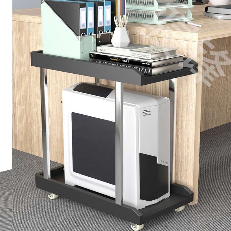 Computer host bracket double-layer desktop home office base chassis bracket mobile heat dissipation increase storage