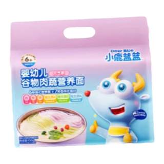 小鹿蓝蓝婴标面条多口味宝宝婴儿成长辅食营养面无添加盐450g分装