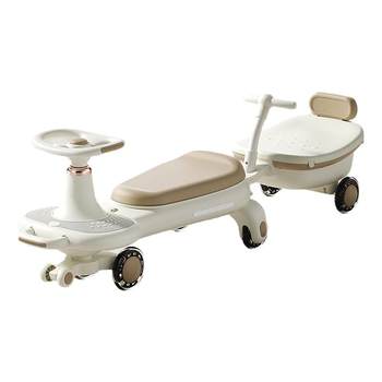 Twisting car for children 1 year old 2025 new adult can sit double baby yo-yo car rocking baby niuniu car