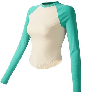 岚纹显瘦紧身健身服女弹力运动上衣网红拼色瑜伽服跑步长袖秋冬款