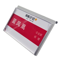 Work station sign hanging employee seat sign identification sign stainless steel position sign office seat vertical table sign customizable replaceable status information destination sign sticky department name sign