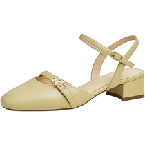 Tata Toe Sandals Womens Thick Heels Versatile Back Casual Sandals Womens 2023 Summer New Style 7SG08BH3