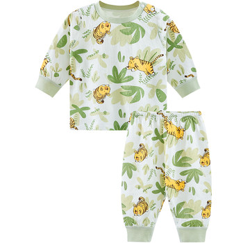 Aengbay baby autumn clothes and long underwear set