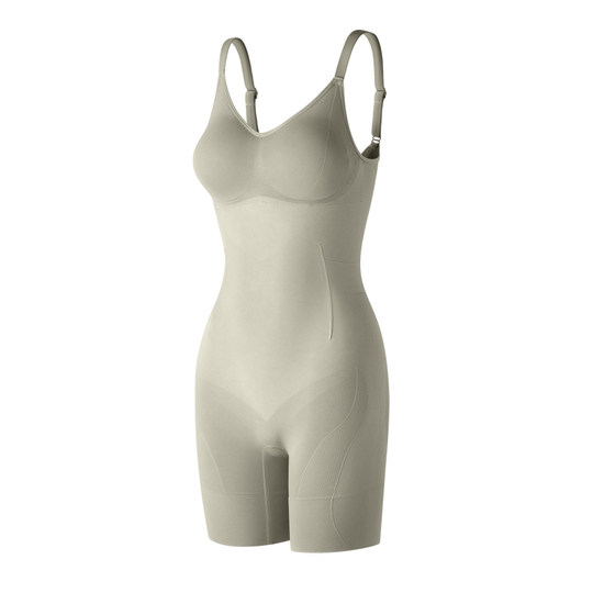 【张雨绮同款】曲线主义黑巧连体塑身衣2025新款收腹提臀美体显瘦