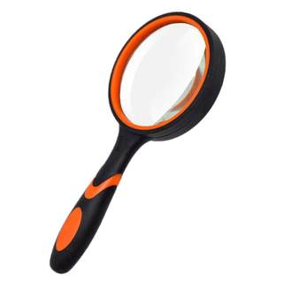 Anti-fall high-definition high-power hand-held magnifying glass children and students natural observation mirror elderly reading maintenance magnifying glass