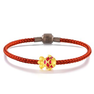 Chow Sang Sang Golden Culture Blessing Carp Lucky Beads