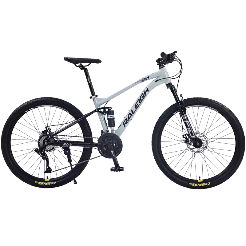 兰令软尾24速山地车RALEIGH双减震成人自行车碳钢车架变速山地车26吋
