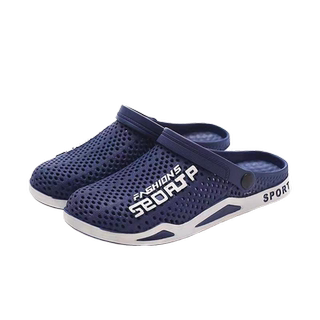 洞洞鞋男士夏季韩版潮男拖鞋潮流室外沙滩鞋凉拖个性半拖两用凉鞋