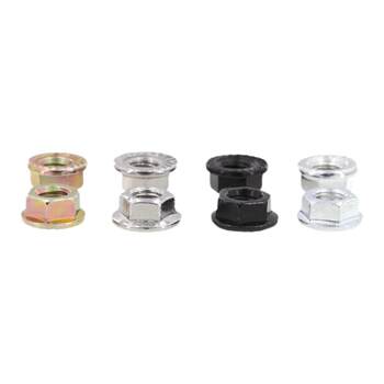 Iron galvanized hexagonal flange nut with tooth anti-loosening