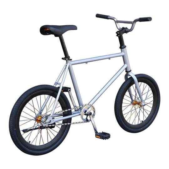 Spurn rides his bicycle to school