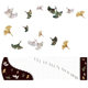 Chinese guzheng musical instrument water transfer painting shell carving mother-of-pearl sticker