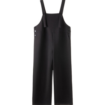 Maternity overalls thickened loose wide leg pants