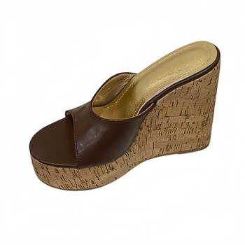 12cm wedge super high heels, inner height increasing sandals, sexy waterproof platform, platform platform, thick soles, fashionable wood glue fish mouth women's shoes