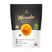 Miranda – collation rafraîchissante originale importée de nouvelle-zélande miel de Manuka 15 pastilles pour la gorge aromatisées à la menthe fraîche 54g