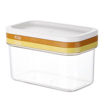 (Self-operated) Japanese imported butter cutting crisper refrigerator refrigerated cheese cheese storage box with lid
