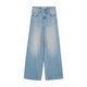 Retro washed American high street loose floor mopping jeans