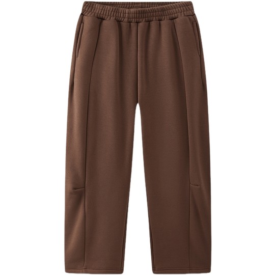 MQD Children's Clothing Children's Velvet Sports Pants 2025 Winter New Men's and Women's Same Style Thickened Warm and Versatile Casual Pants