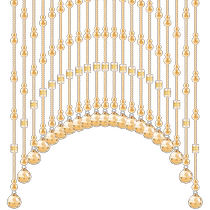 Champagne crystal hhyаt hhyact Pearl darb door Curtain Living Room Partition curtain Hyun Off