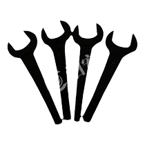 Heavy-duty single-head open-end wrench straight handle single-head wrench single-head extended single-head open-end wrench dead-mouth wrench