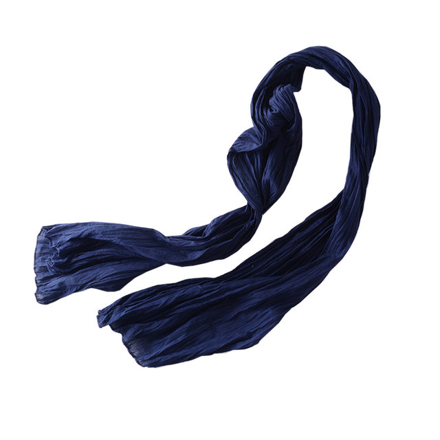 Pure cotton personalized pleated versatile style small scarf for boys