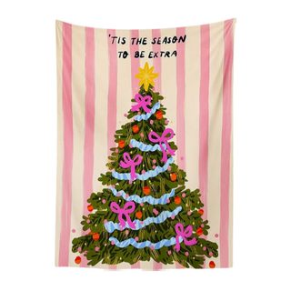 九慕新蝴蝶圣诞树ins挂布圣诞节聚会场景布置氛围装饰拍照背景布