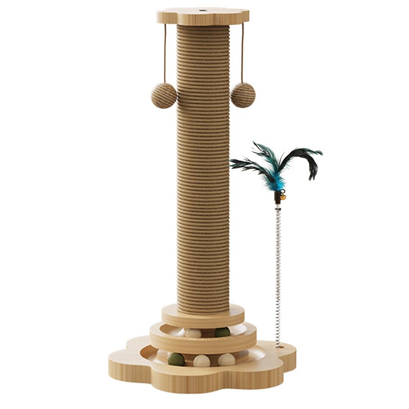 Cat scratching board wear-resistant and non-dish-lossing claw column cat crawler frame integrated