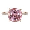Lab-Grown Padparadscha Sapphire Ring