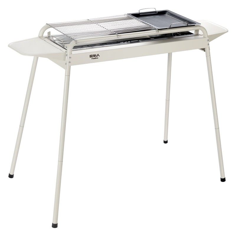 Primitive outdoor barbecue grill smoke-free no installation required