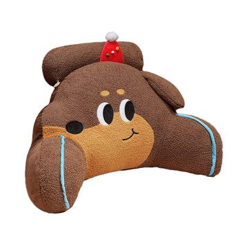 Cute dachshund bedside cushion soft bag large backrest winter