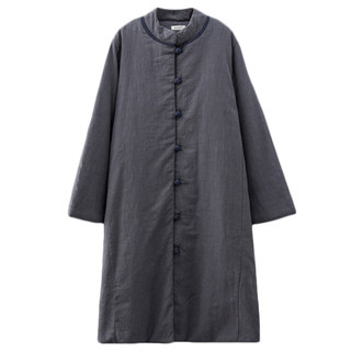 Women's retro chinese cotton jacket for mid-length ethnic style