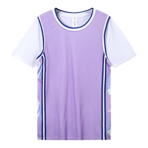 Basketball uniforms for women fake two-piece T-shirts short-sleeved game training uniforms college sports uniforms custom jersey sets