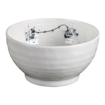 Metamine restaurant white plastic cold dish plate