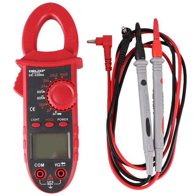 Delixi digital clamp multimeter burn-proof high precision