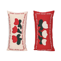 Year of the Dragon New Year Red Pillow Three-dimensional Square Cushion ins Spring Festival Pillow Leg Leg Sofa Pillow New Year Decoration
