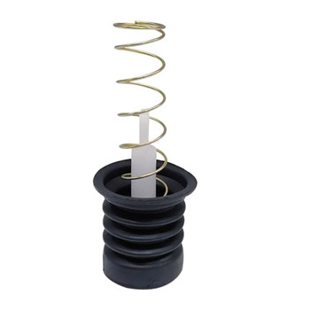 Semi-automatic washing machine water blocking rubber drain valve