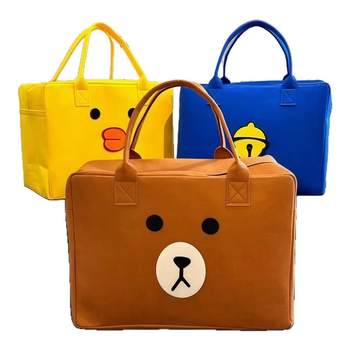 Cartoon bag travel bag storage handbag large capacity