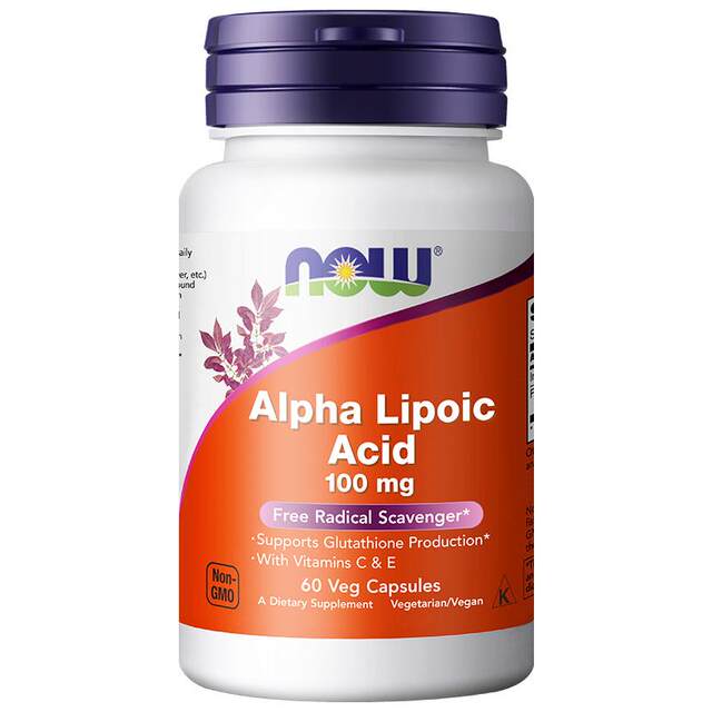 ຕອນນີ້ Lipoic Acid Vegetarian Capsules 100mg