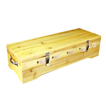 Solid wood back du meridian household warm moxibustion box instrument