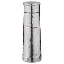 Titanium craftsman double-layer pure titanium thermos cup outdoor camping high-end health water cup for men and women pure titanium portable cup