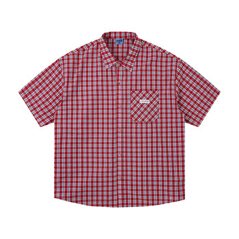 Mr. jiangnan newjnxs wild infinite korean plaid shirt short sleeve couple loose casual short shirt Mr. jiangnan newjnxs wild infinite korean plaid shirt short sleeve couple loose casual short shirt