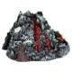 Sound and light fog simulation volcano model Hanyi mold play plastic