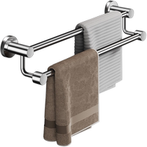 Cabei 304 stainless steel towel rack no punching bathroom towel bar bathroom slipper rack wall hanging bath towel hanging rod