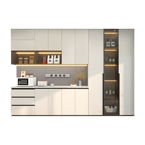 Quanyou Whole House Customized Sideboard Living Room Top Entry Cabinet Corner Shoe Cabinet Integrated Design Wine Cabinet Simple Q
